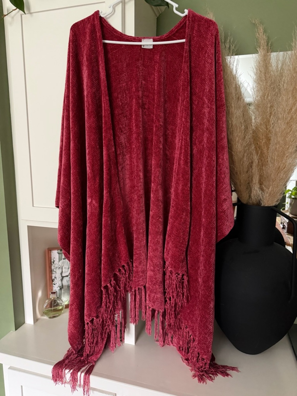 Chasing Skirts Oversized Chenille Shawl with Fringe
